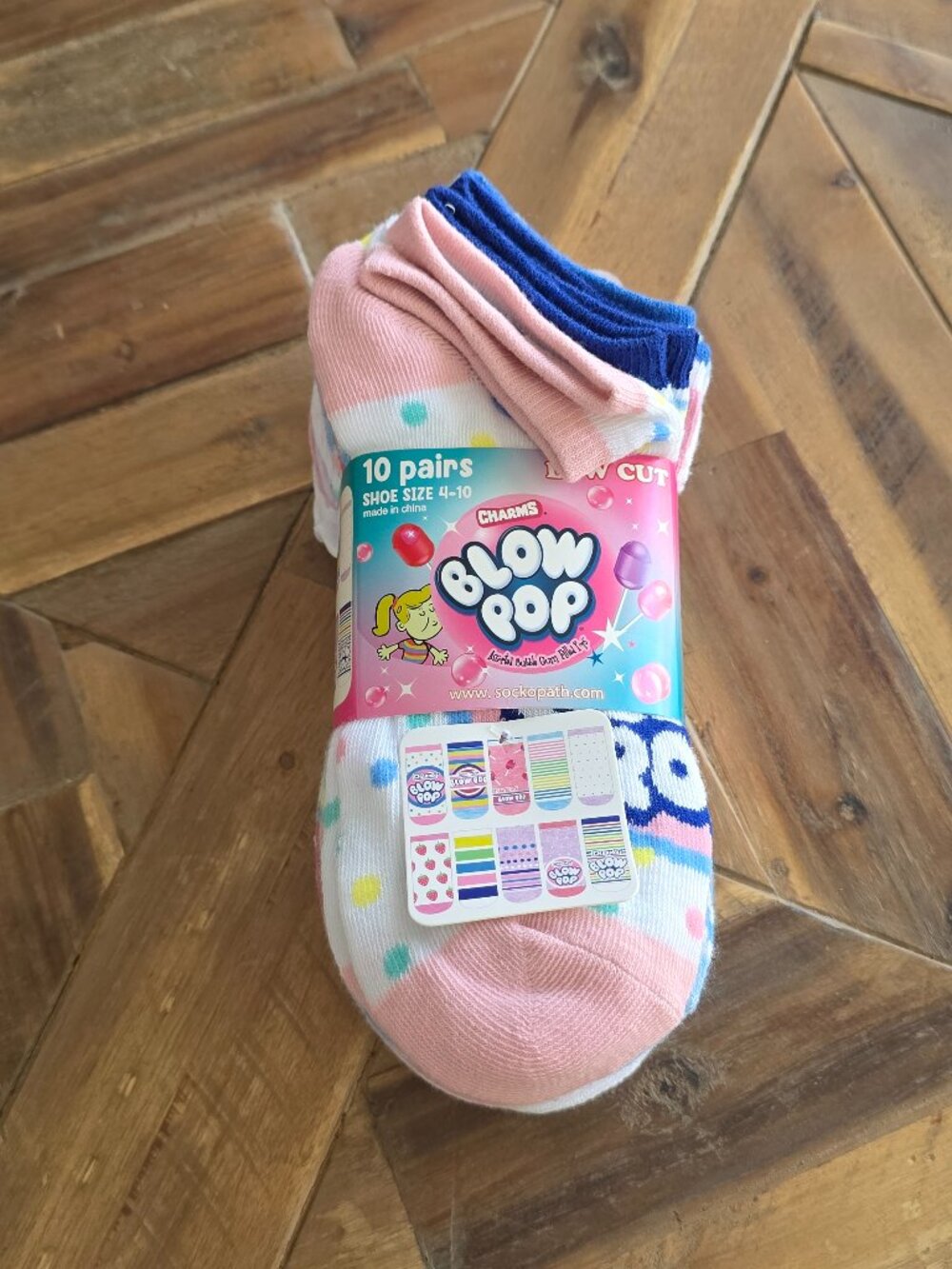 Blow Pop Candy Socks, Women's 4-10